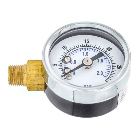 Engineered Specialty Products, Inc Pic Gauges 1.5" Utility Pressure Gauge, Dry Filled, 0/30 PSI Range, Left Mount, 101D-158C-LEFT 101D-158C-LEFT